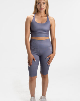 Short Biker Gris