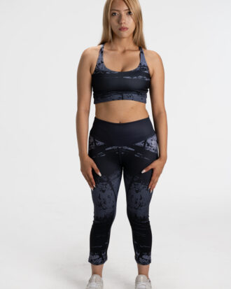 Leggins Negro con Gris
