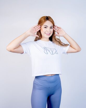 Crop Top Blanco Logo