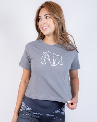 Crop Top Gris logo